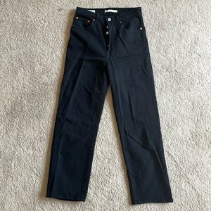 Levi’s ribcage straight ankle jeans
